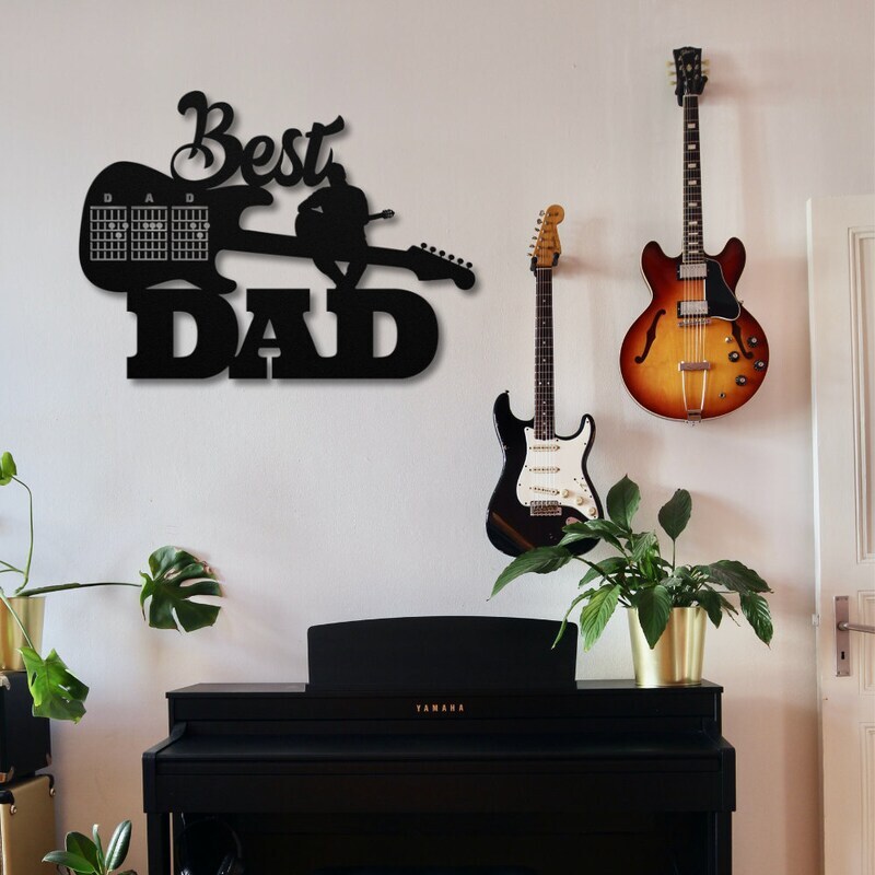 Amplifier of Love - Personalized Guitar Metal Sign for Dad