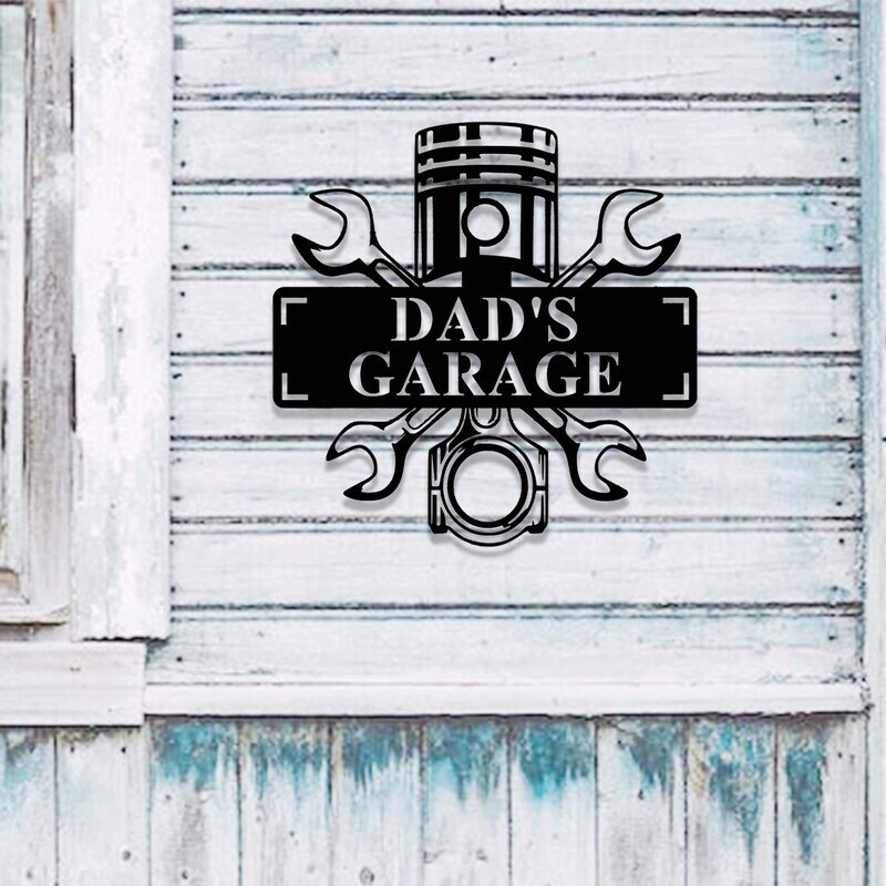 Honor Dad's Workshop - Personalized Garage Metal Sign