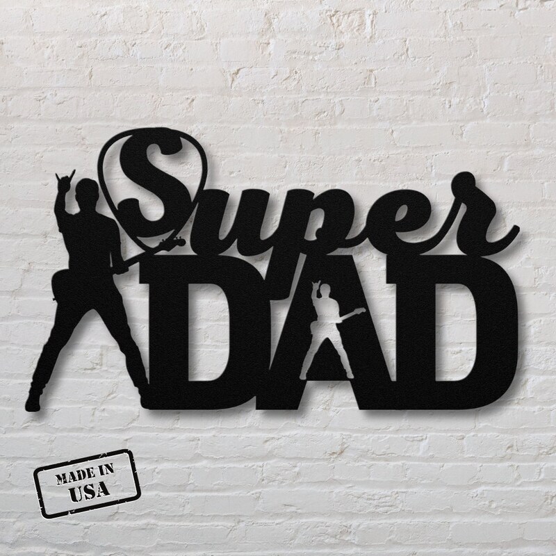 The Guitar Legend's Personalized Metal Sign Gift for Dad