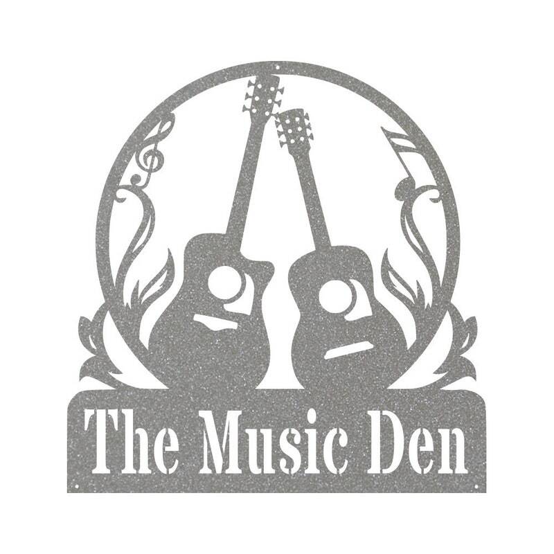 Custom Guitar Metal Sign Gift for Dad Musician Lovers