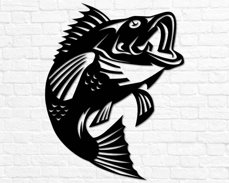 The Ultimate Catch - Personalized Bass Metal Sign for Fishing Dad - Personalize Wall Art