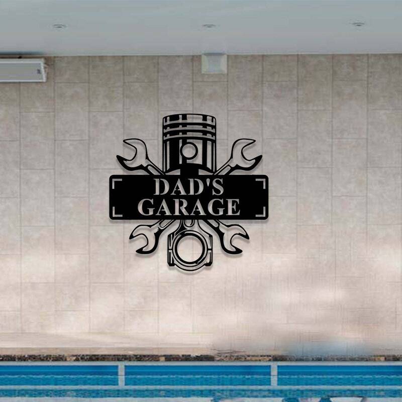 Honor Dad's Workshop - Personalized Garage Metal Sign