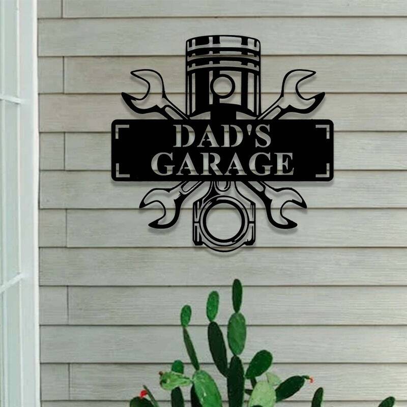 Honor Dad's Workshop - Personalized Garage Metal Sign