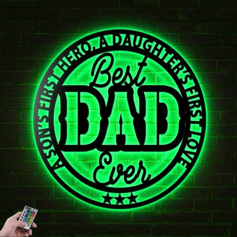 LED Guitar Metal Sign - A Personalized Gift for His Music Room