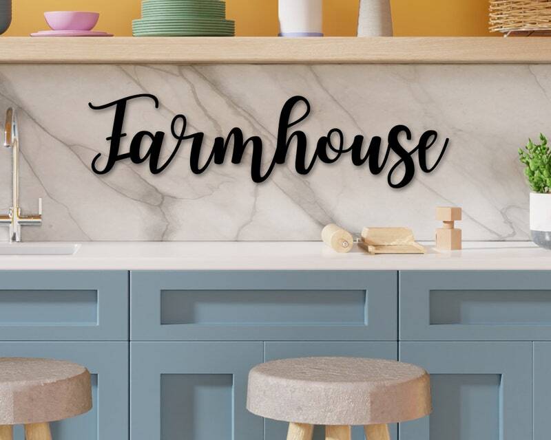 Elevate Your Entry - Rustic Farmhouse Metal Wall Sign