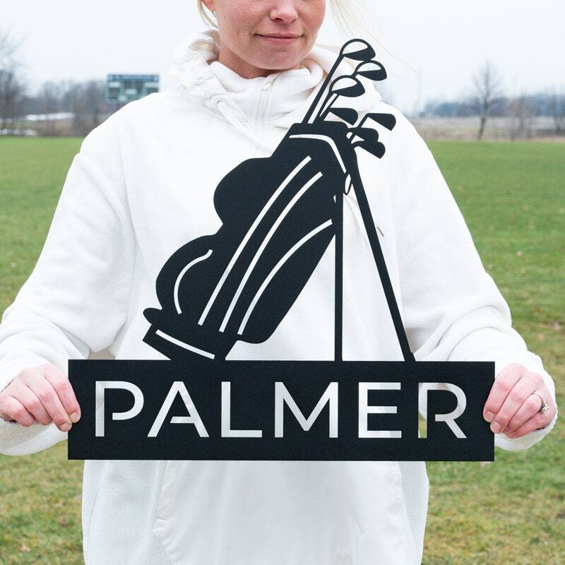 Ultimate Golfer Dad Metal Sign - Custom Gift for His Man Cave - Personalize Wall Art