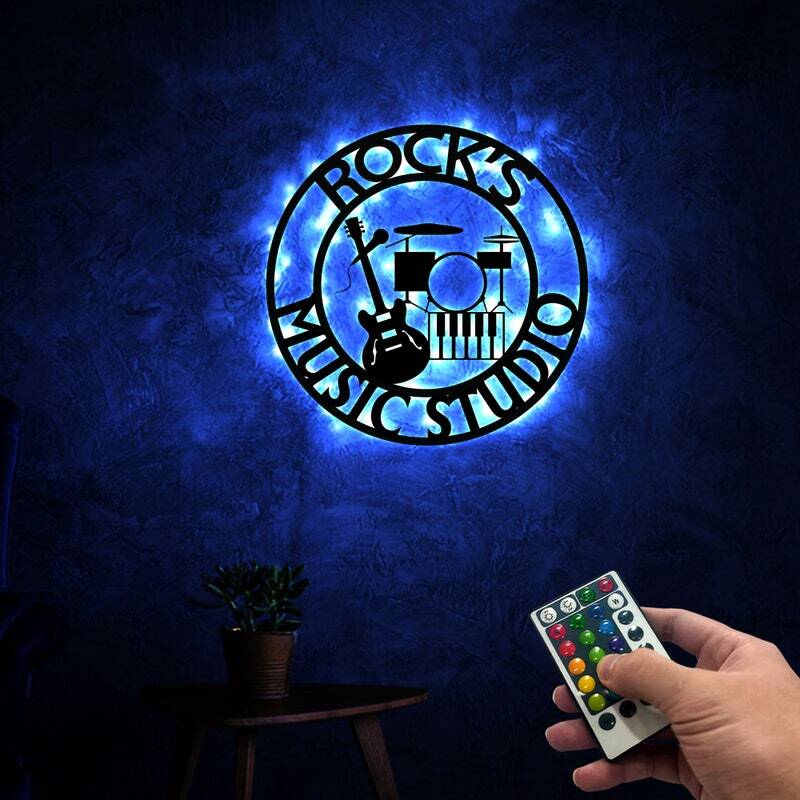 Your Name in Lights - Personalized Music Metal Sign with LED