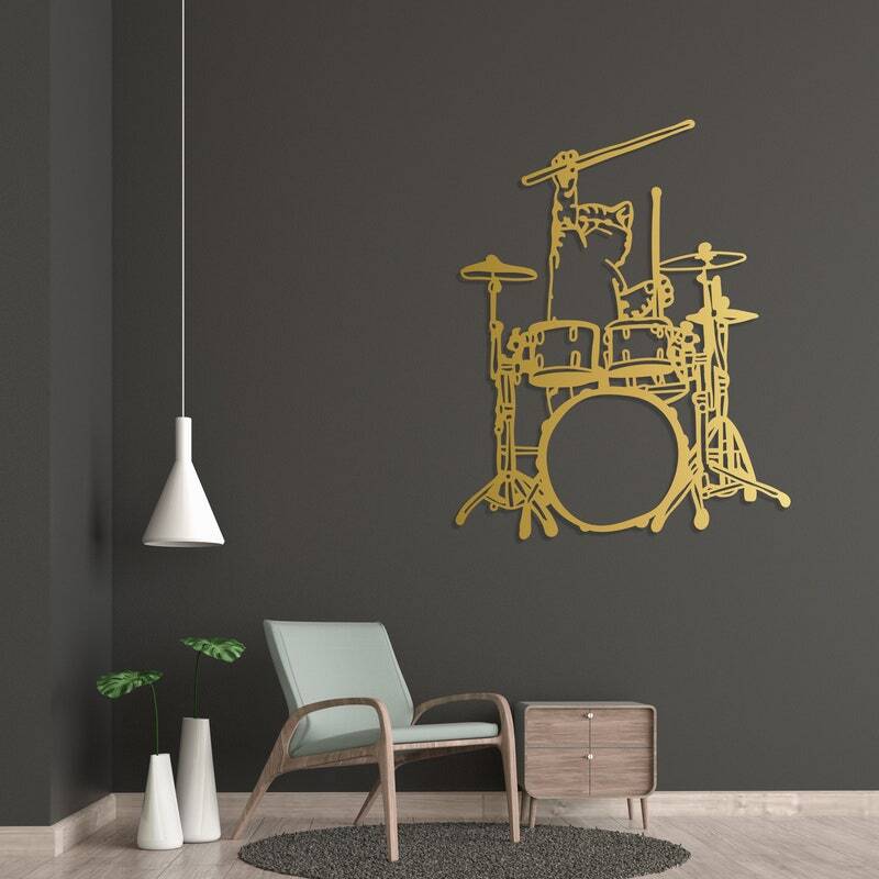 Cat Laser Cut Metal Signs