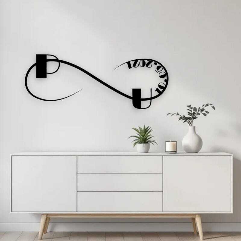 Eternal Bond Personalized Infinity Metal Sign Gift