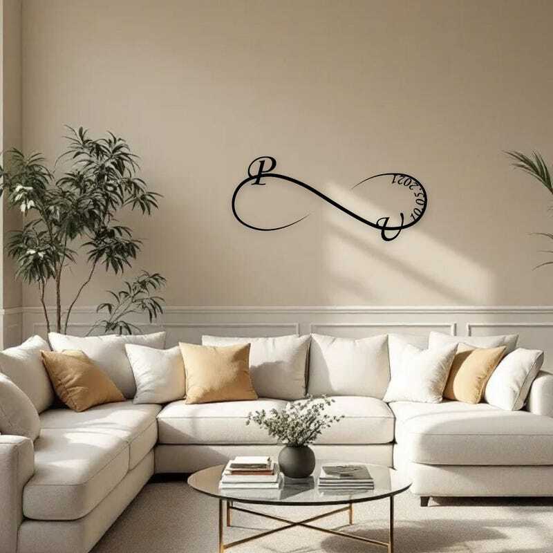 Eternal Bond Personalized Infinity Metal Sign Gift