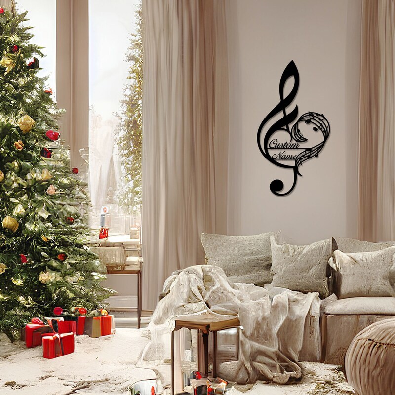 Unique Melody Metal Sign Personalized Gift for Music Fans