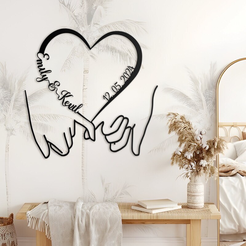 A Lasting Love - Engraved Metal Sign for Wedding & Anniversary