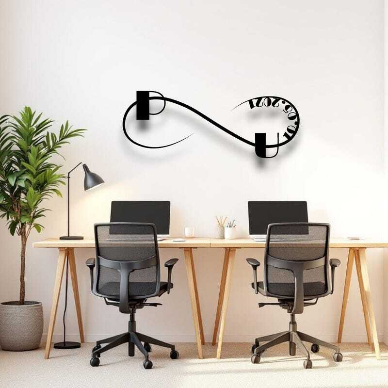 Eternal Bond Personalized Infinity Metal Sign Gift