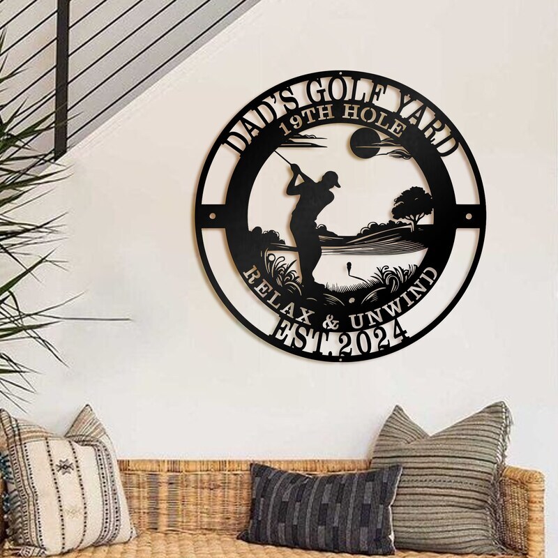 Ace Dad's Game with a Personalized Golfer Metal Sign