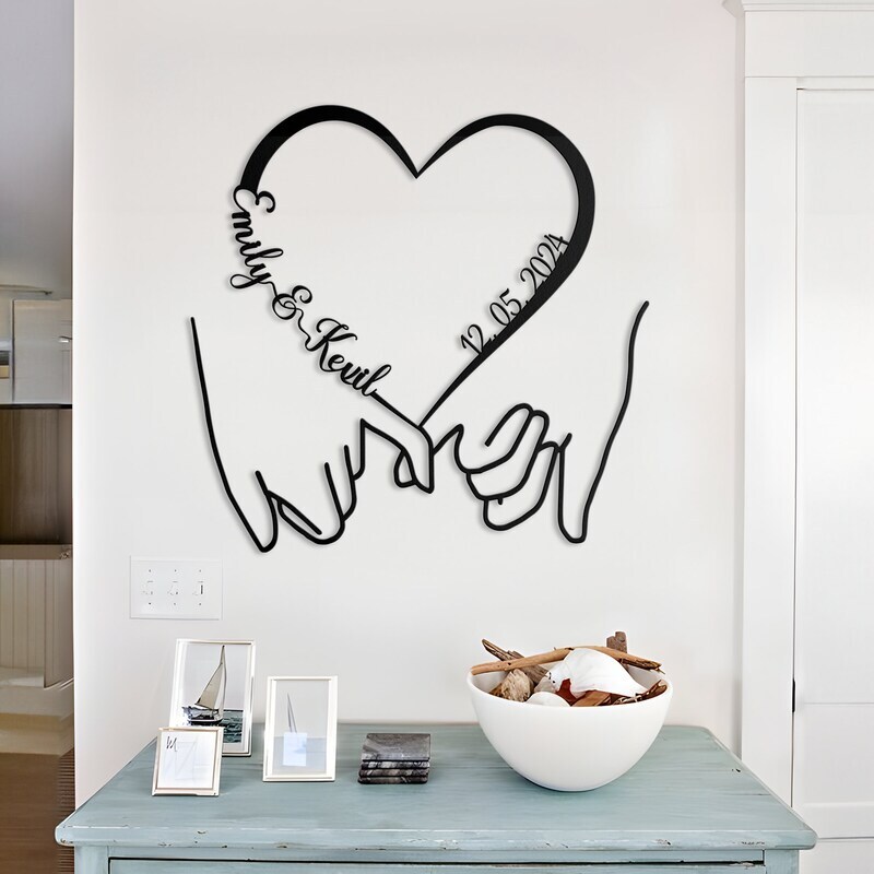 A Lasting Love - Engraved Metal Sign for Wedding & Anniversary