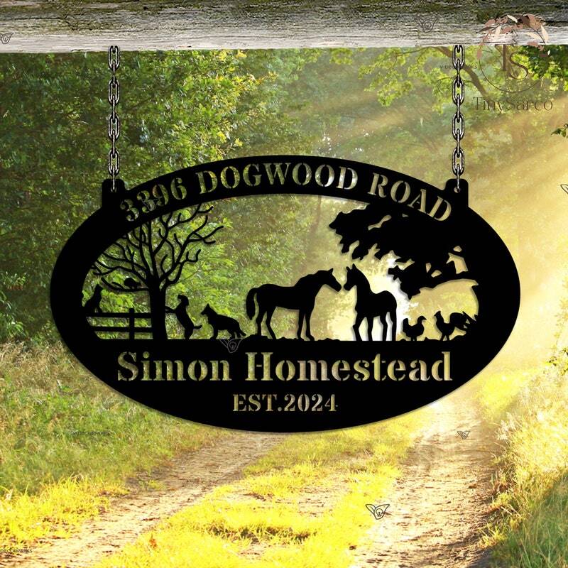 Established Year Farm & Ranch Metal Sign - Personalized Heritage - Personalize Wall Art