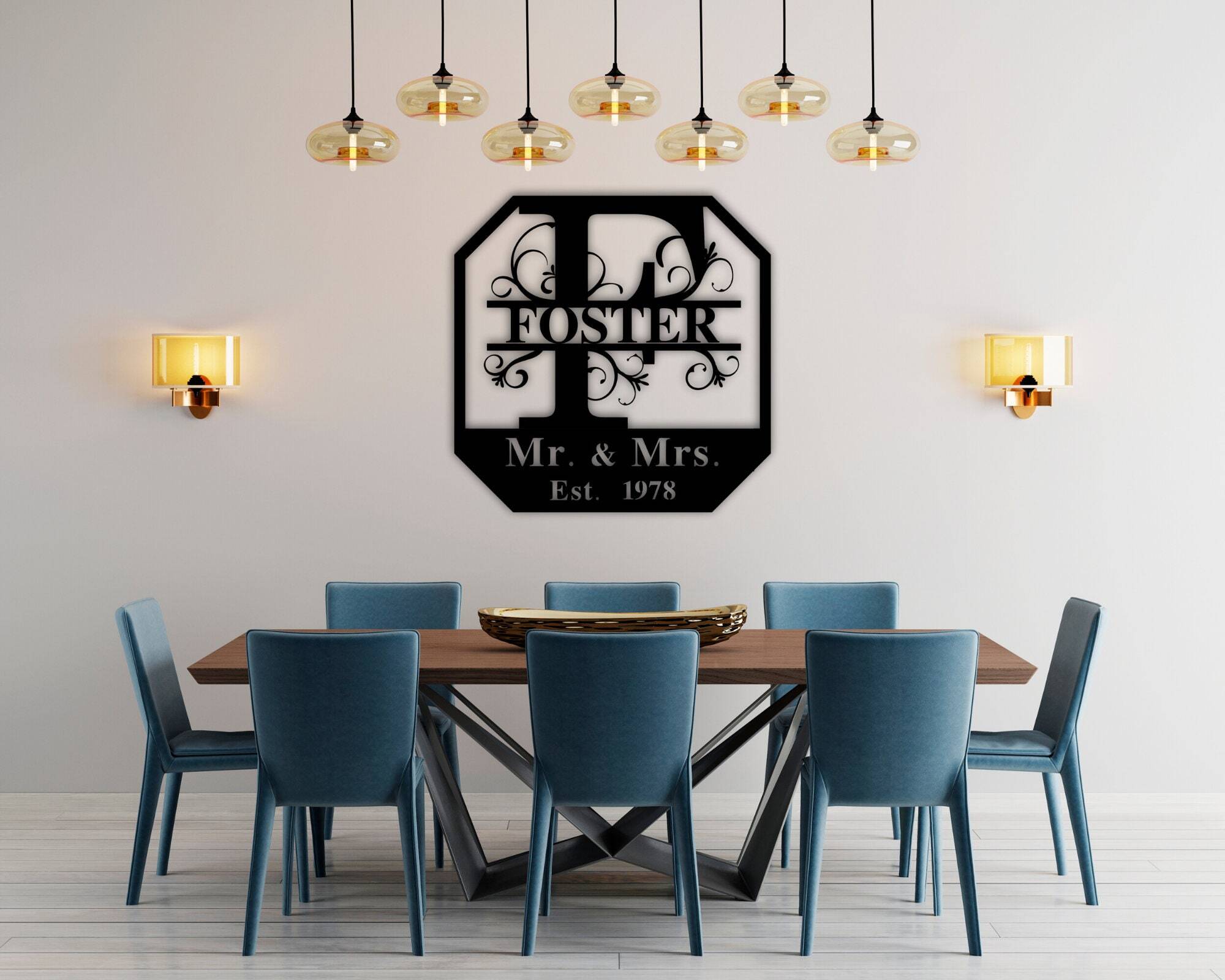 Our Forever Begins - Custom Mr & Mrs Established Date Metal Sign