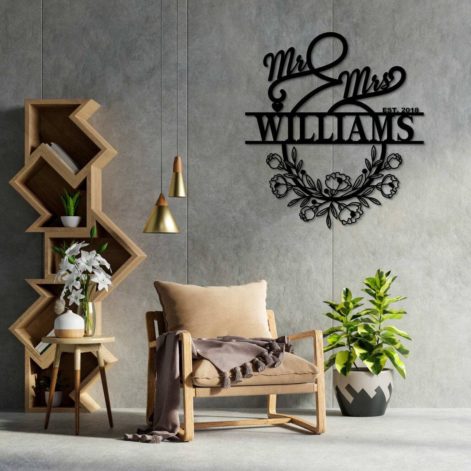 Personalized Metal Sign - A Timeless Mr & Mrs Wedding Gift