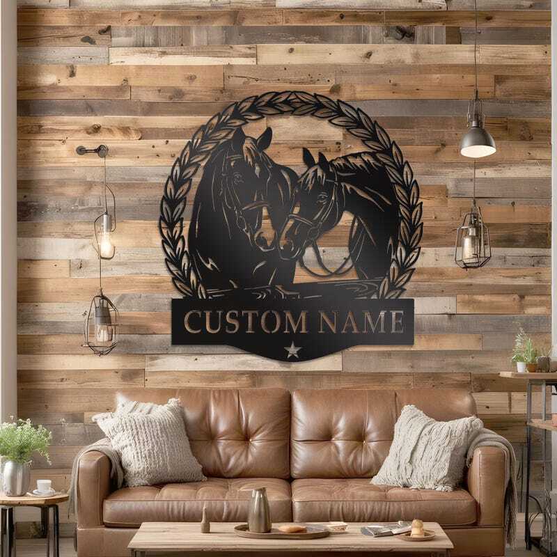 Rustic Farm Animal Metal Sign, Personalized Gift for Ranch Dad