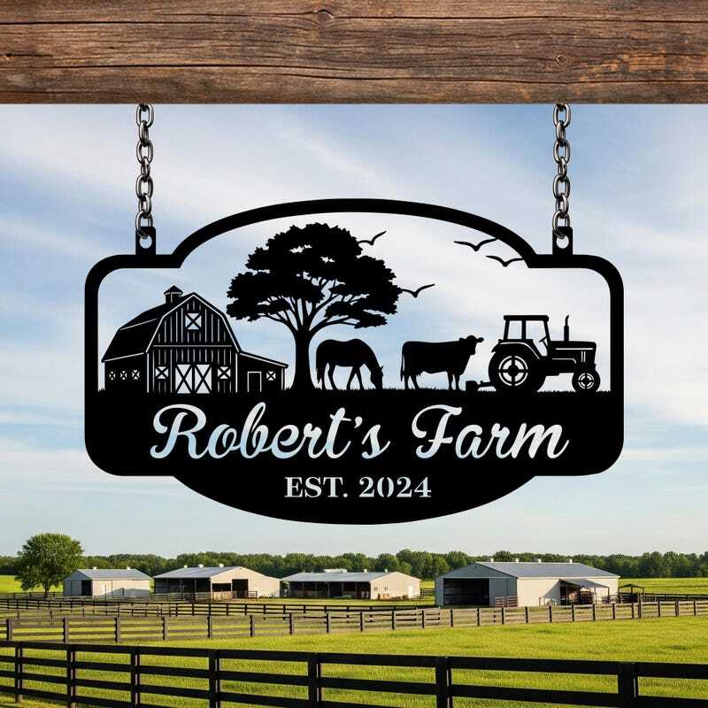 Your Legacy - Personalized Farm Metal Sign with Established Year