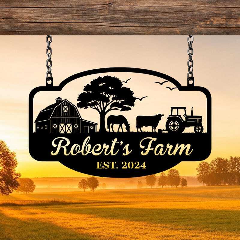 Your Legacy - Personalized Farm Metal Sign with Established Year