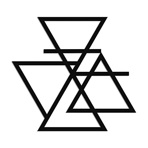 Sacred Four Elements Geometric Metal Wall Art Sign - Personalize Wall Art