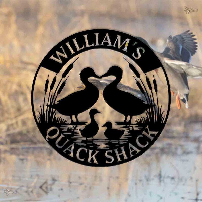 Cherish Your Custom Duck Family Metal Sign - Farmhouse Art