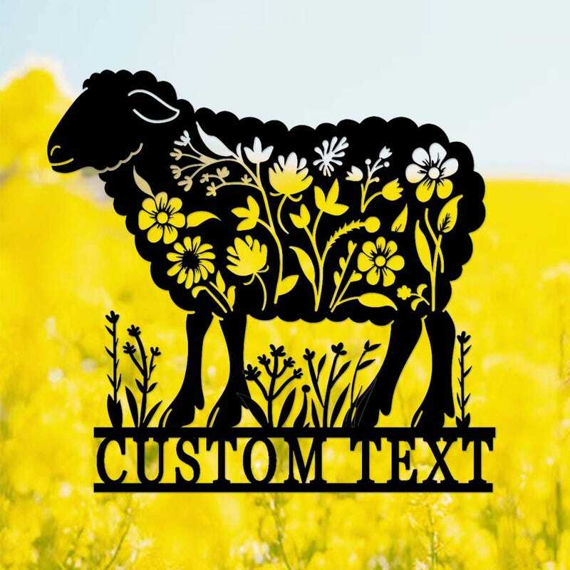 Your Custom Farmhouse Sheep Metal Sign for Barn & Ranch
