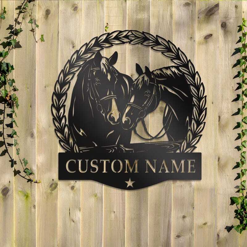 Rustic Farm Animal Metal Sign, Personalized Gift for Ranch Dad - Personalize Wall Art