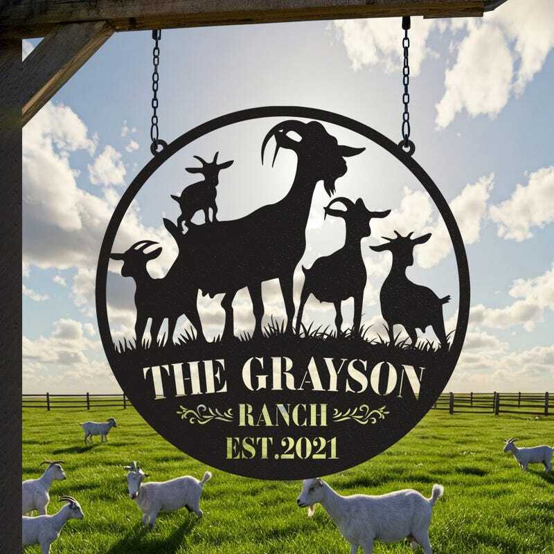 Our Legacy Goat Farm Metal Sign - Established Ranch Decor