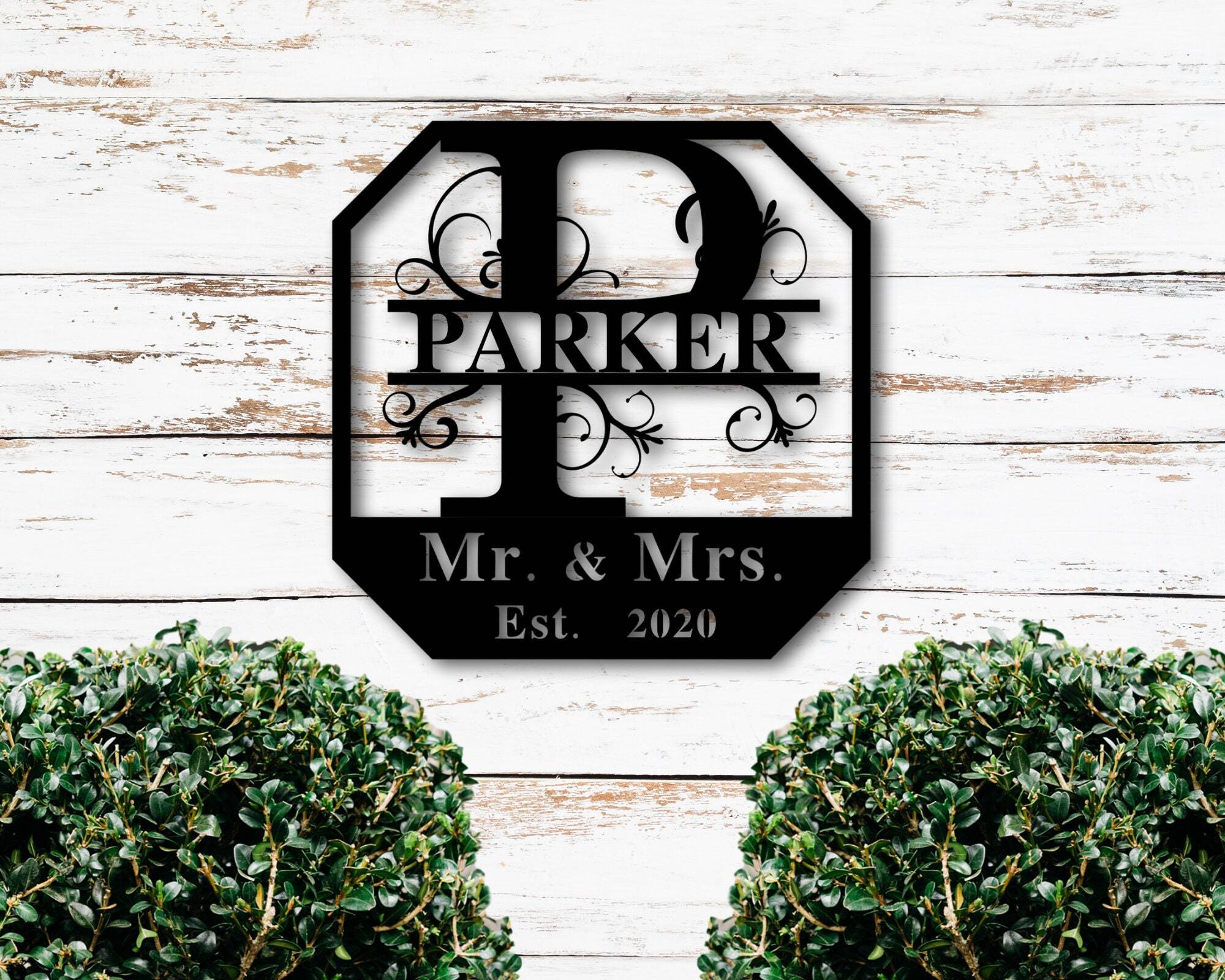 Our Forever Begins - Custom Mr & Mrs Established Date Metal Sign