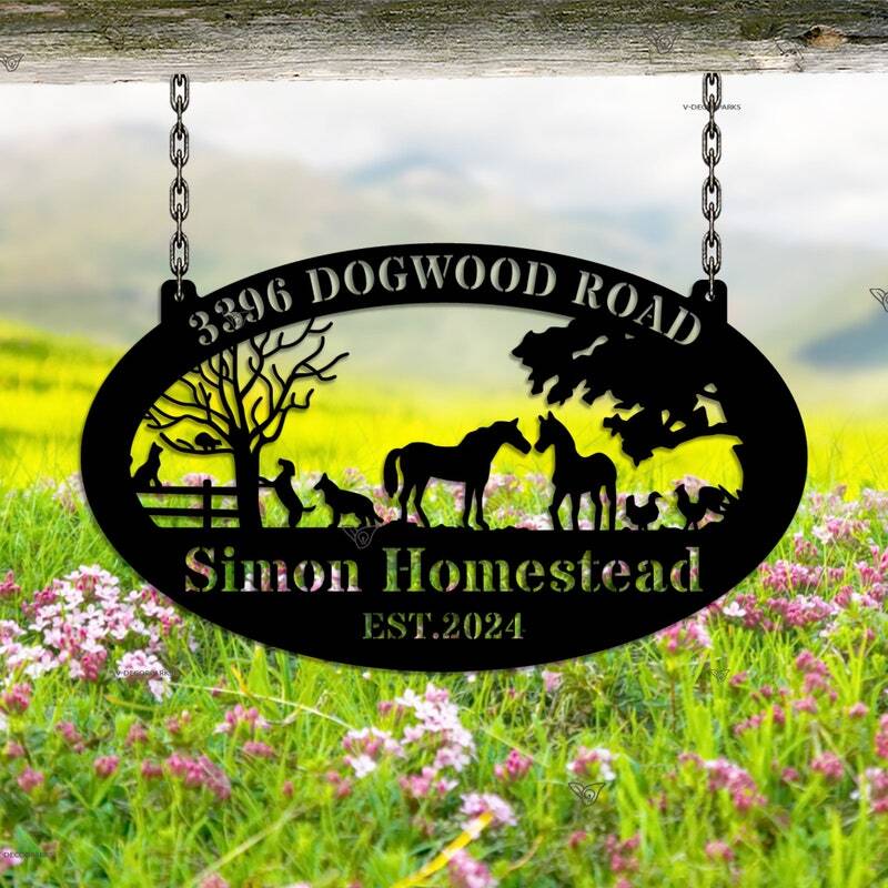 Established Year Farm & Ranch Metal Sign - Personalized Heritage