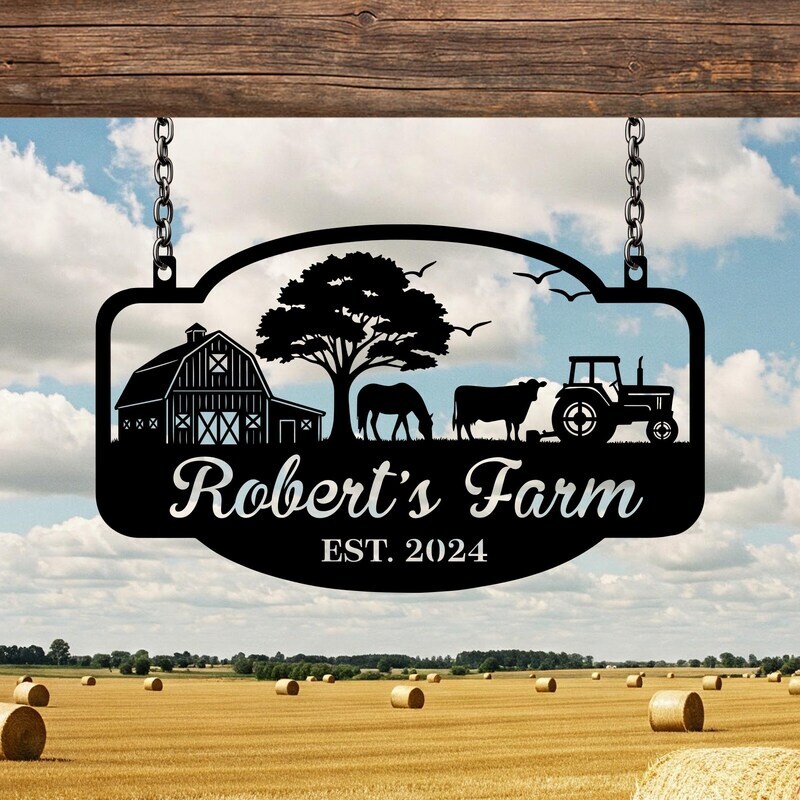 Your Legacy - Personalized Farm Metal Sign with Established Year
