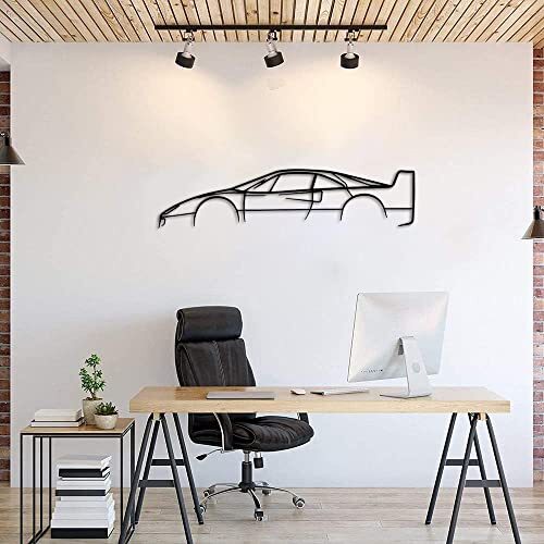 Ignite Your Space - Black Car Geometric Metal Sign Wall Decor - Personalize Wall Art