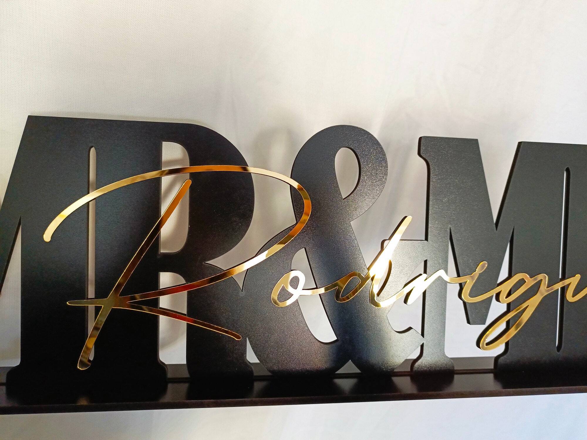 Personalized 'Mr & Mrs' Metal Sign - Timeless Wedding Day Keepsake