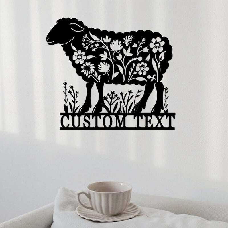 Your Custom Farmhouse Sheep Metal Sign for Barn & Ranch