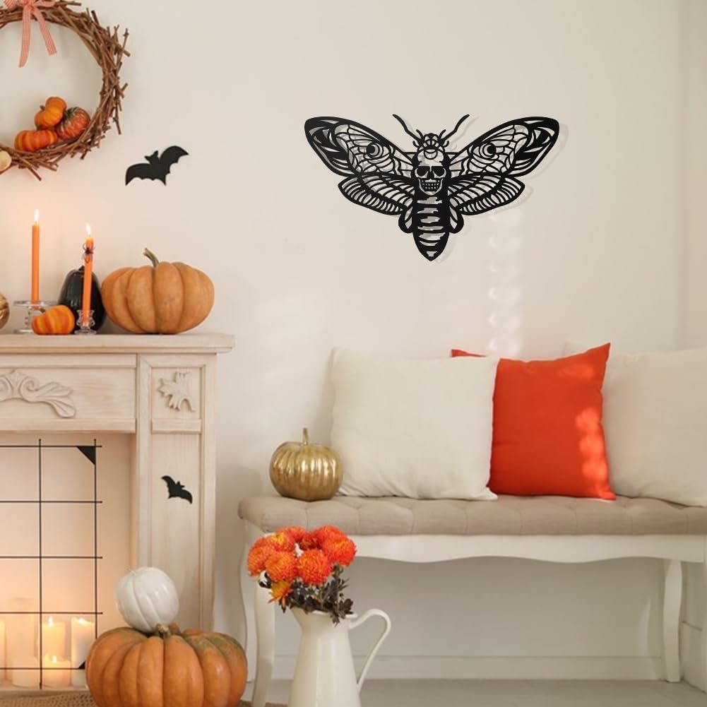 Macabre Skeleton Metal Sign for Your Gothic Wall Art Collection - Personalize Wall Art