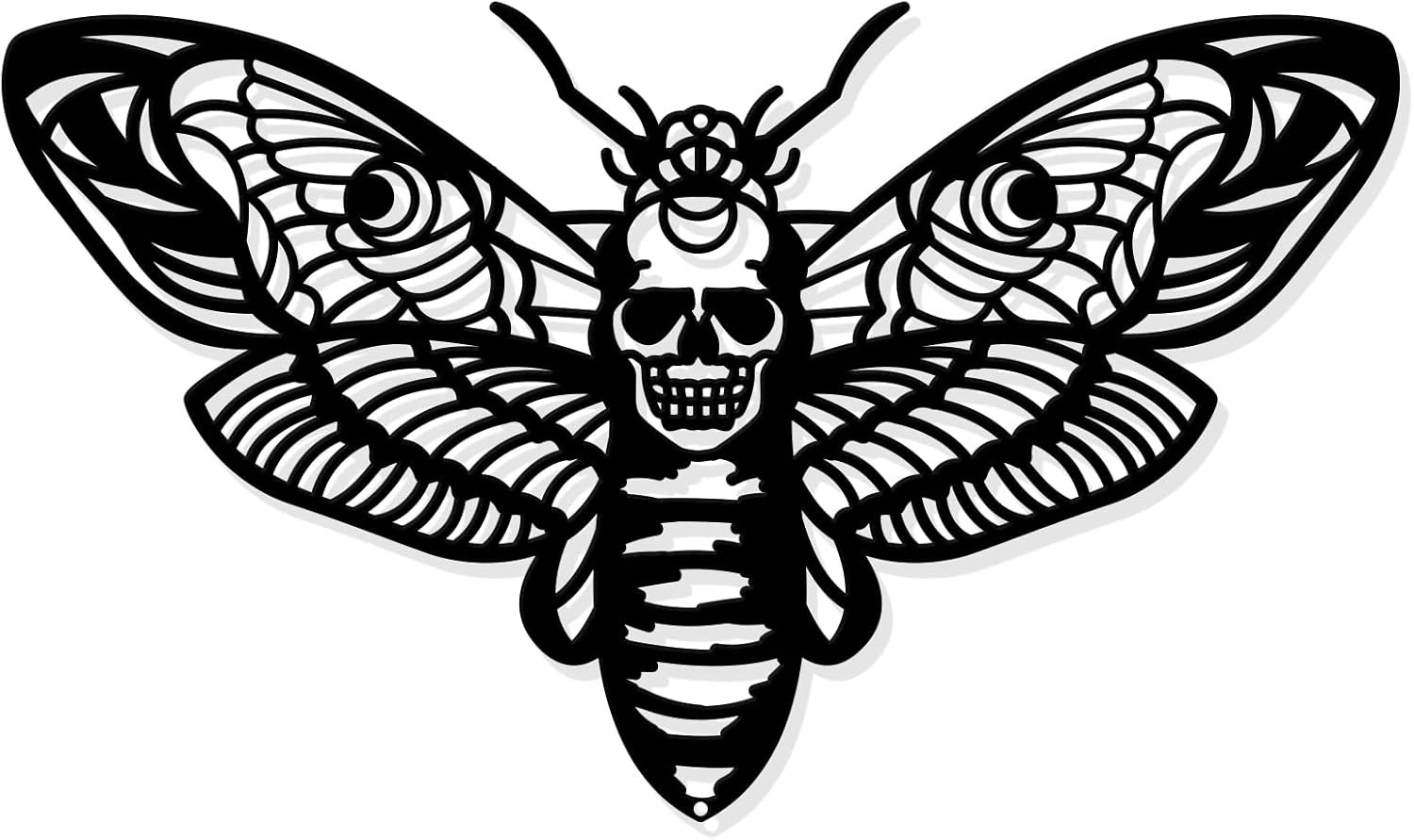 Macabre Skeleton Metal Sign for Your Gothic Wall Art Collection