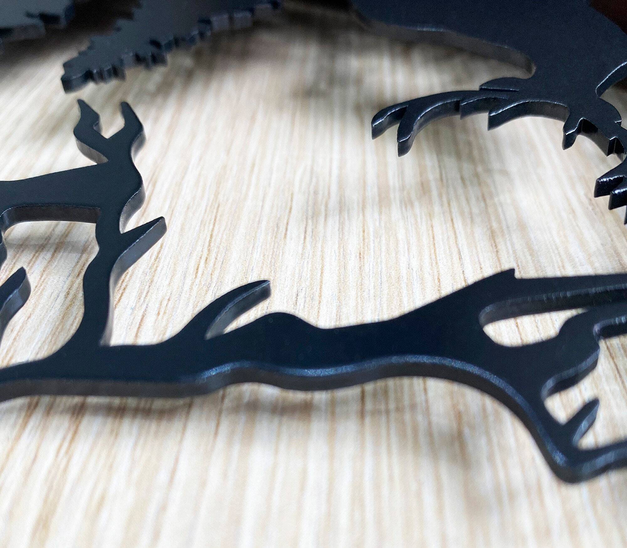 Eerie Address Plaque - Custom Metal Sign for Spooky Halloween Decor
