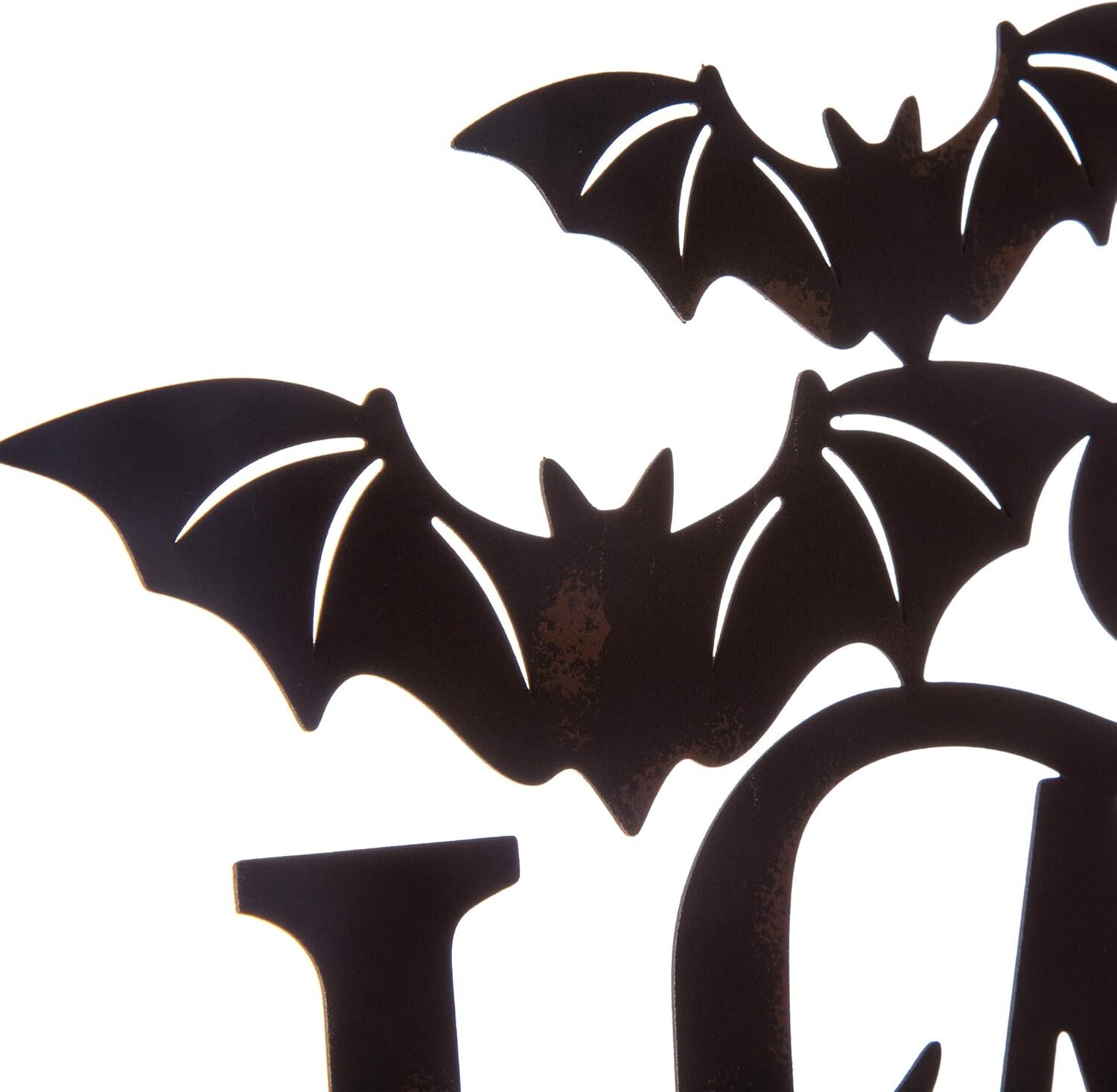 Haunted House Welcome Metal Sign - Spooky Outdoor Decor