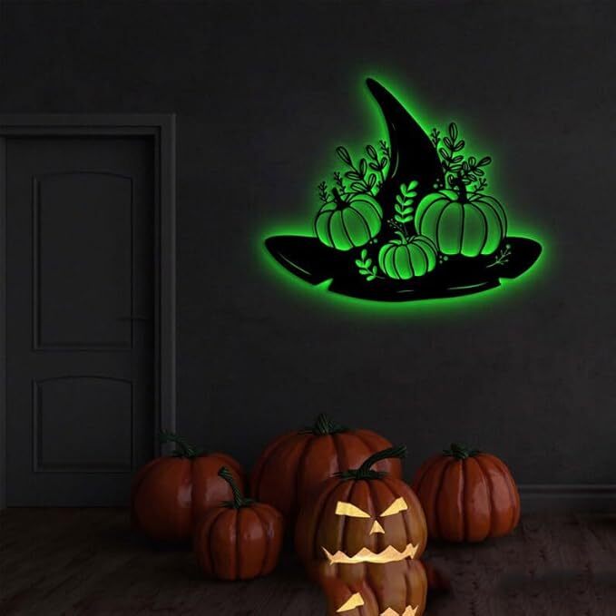 Custom Halloween Witch Hat Metal Sign for Your Spooky Home