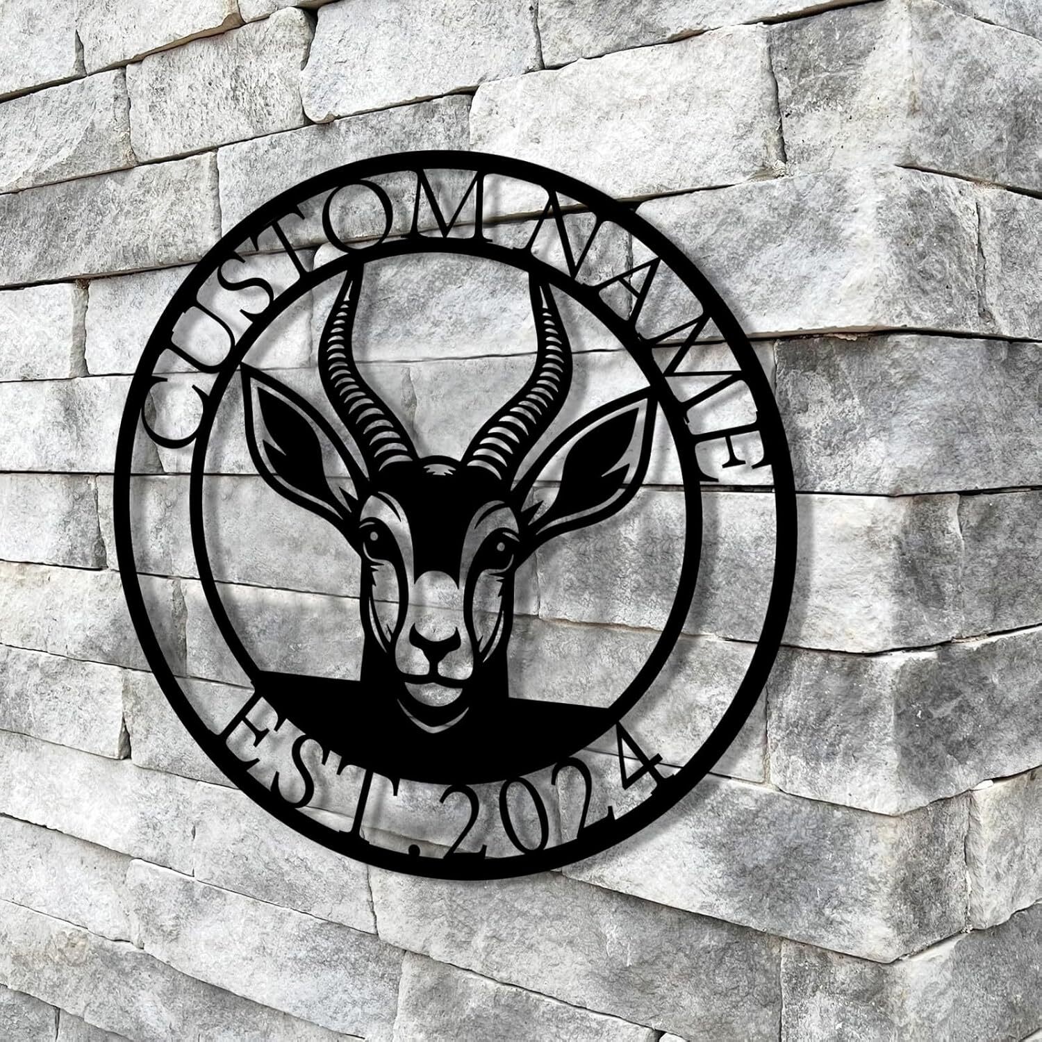 Farmhouse Goat Metal Sign - Personalized Ranch Kitchen Wall Decor