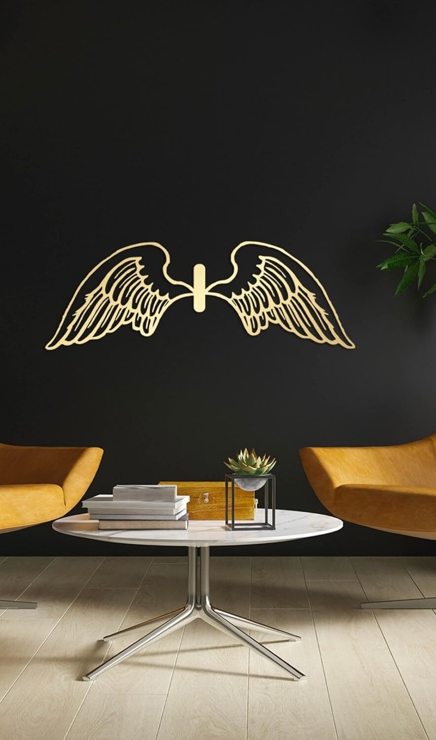Personalized Guardian Angel Metal Wall Sign for Modern Home