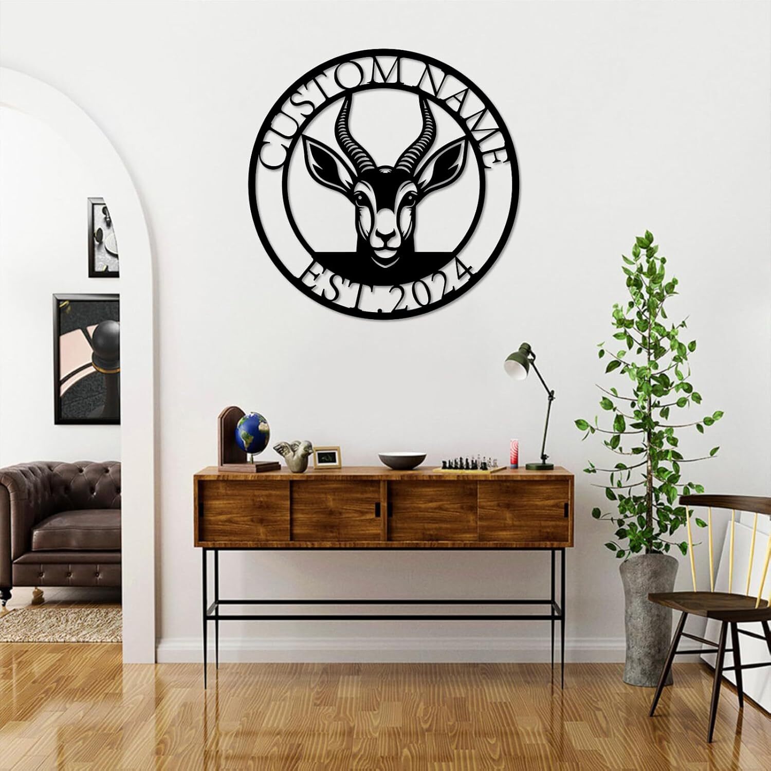 Farmhouse Goat Metal Sign - Personalized Ranch Kitchen Wall Decor