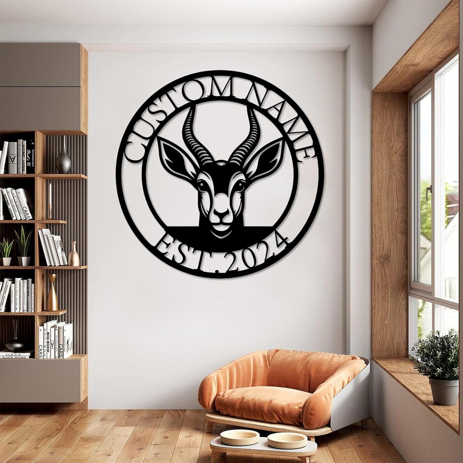 Farmhouse Goat Metal Sign - Personalized Ranch Kitchen Wall Decor