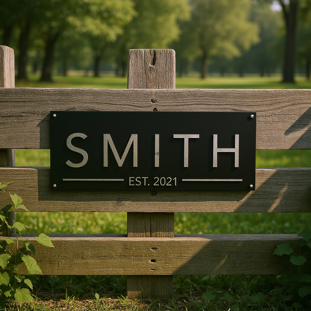 Display Your Legacy - Personalized Metal Sign for Your Walls