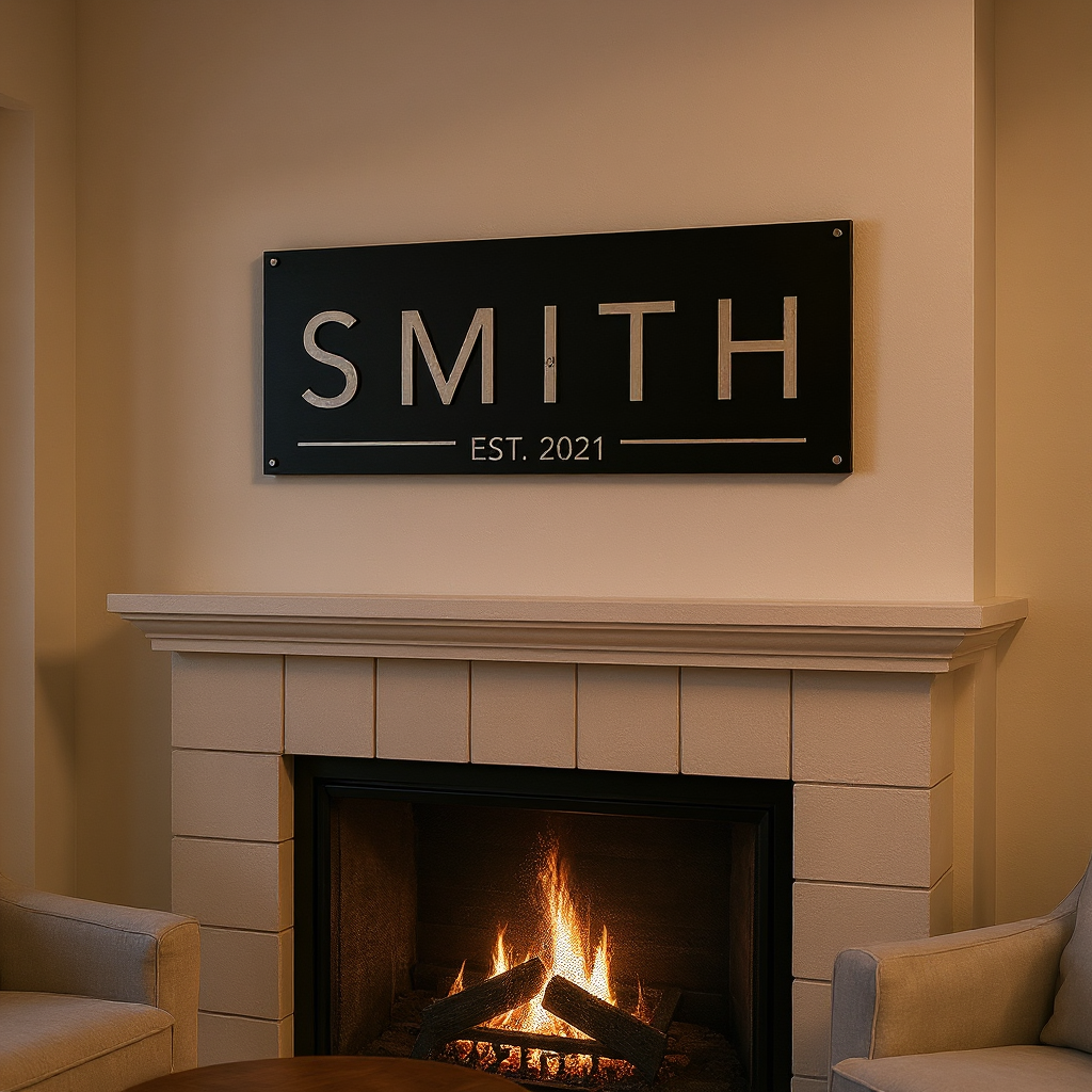 Display Your Legacy - Personalized Metal Sign for Your Walls