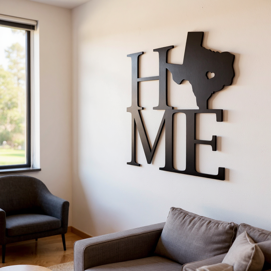 Showcase Your Texas Heritage - Rustic Home Metal Sign