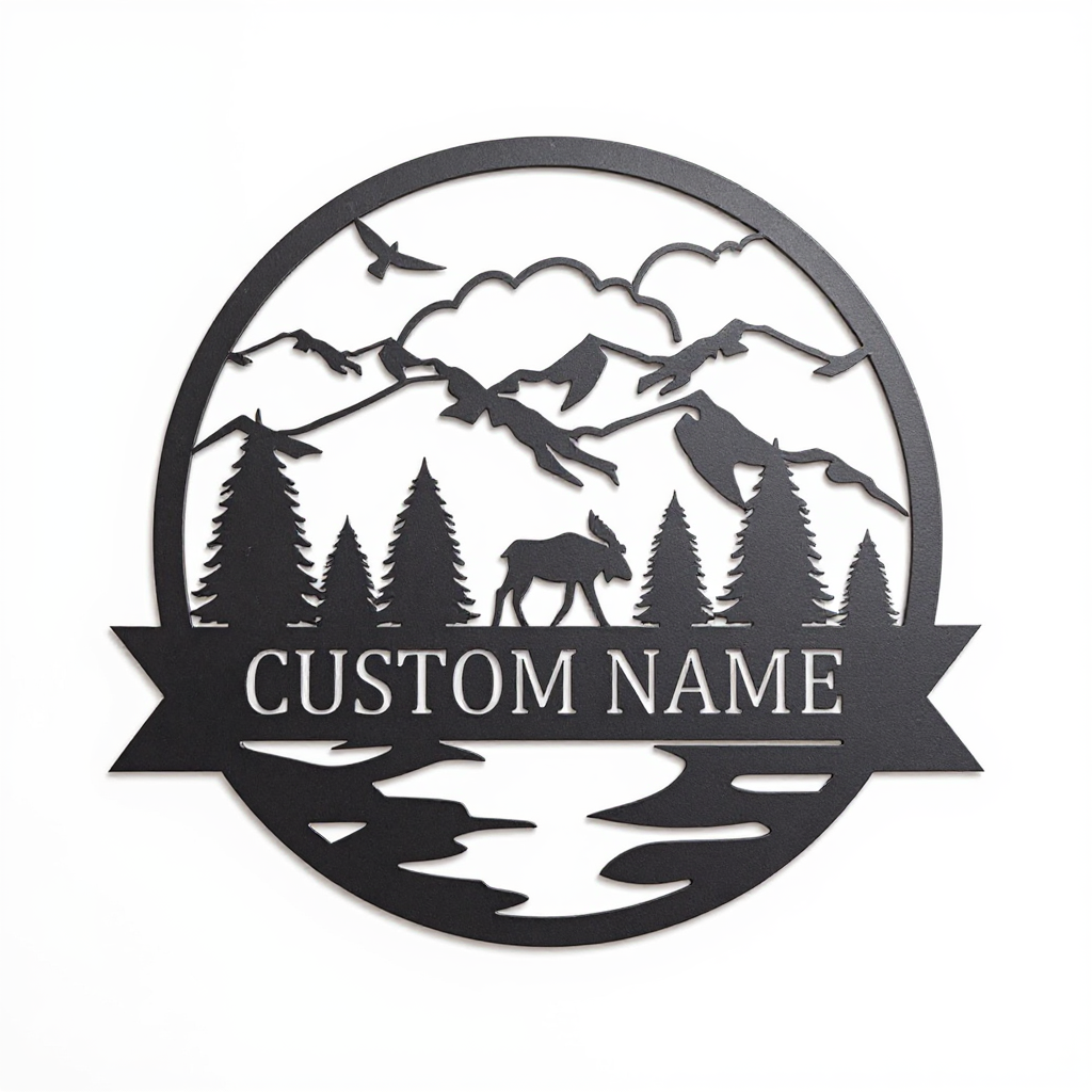 Trophy Elk Hunt Metal Sign - Personalized Name Art - Personalize Wall Art