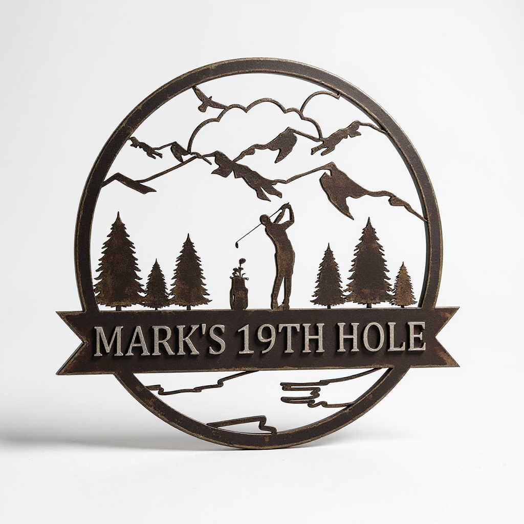 Your Golf Legacy - Custom Name Metal Sign for the Dedicated Golfer - Personalize Wall Art
